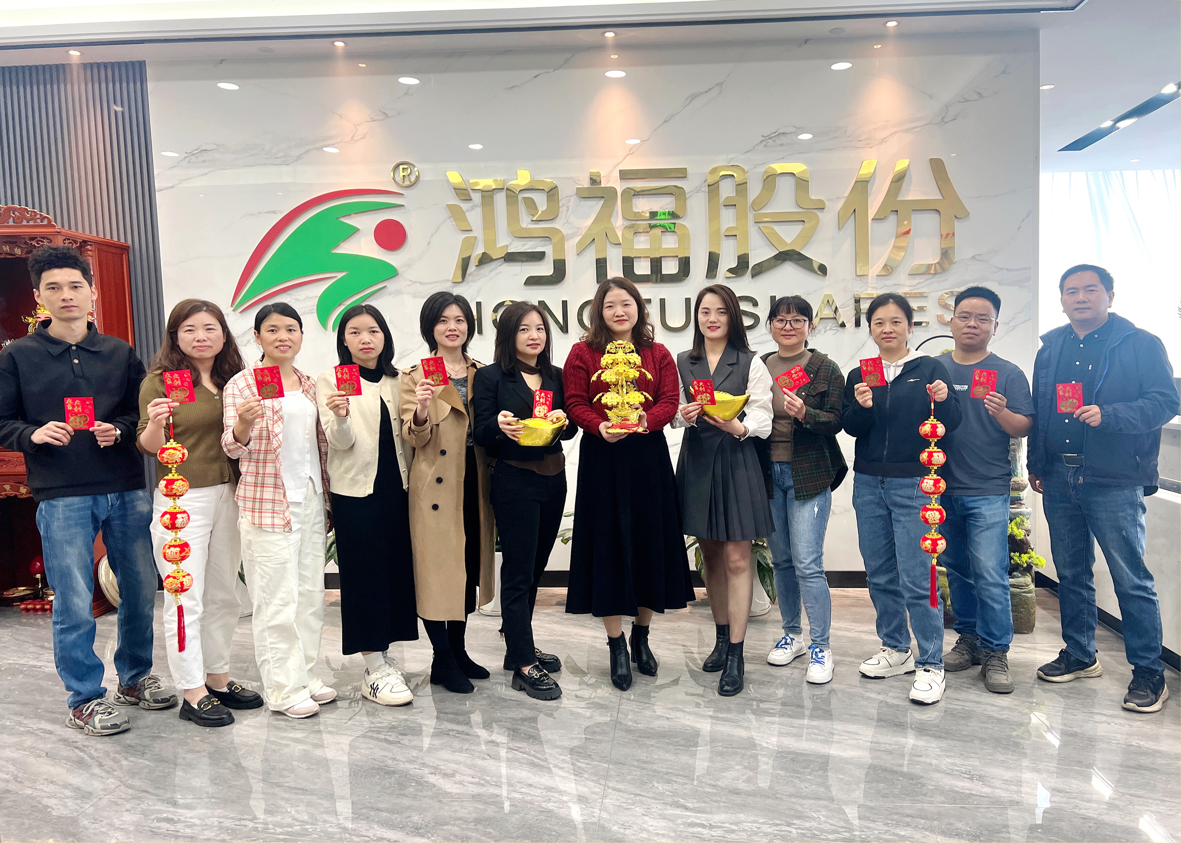 鞭炮齐声响，喜迎开门红！热烈祝贺鸿福股份开工仪式圆满礼成